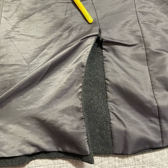 Kenneth Cole Reaction Gray Wool Blend Double Breast Jacket Pea Coat Size 2 - Picture 9 of 14